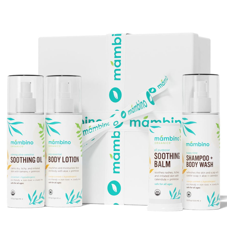 Baby Arrival Essential Care Kit / 4 pcs ($53 value) - Soothe Me Body Wash, Soothing Oil, Lotion, Soothing Stick