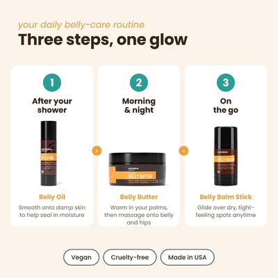 Oh Baby! Belly Glow Trio Gift Set With Bag ($52 value)