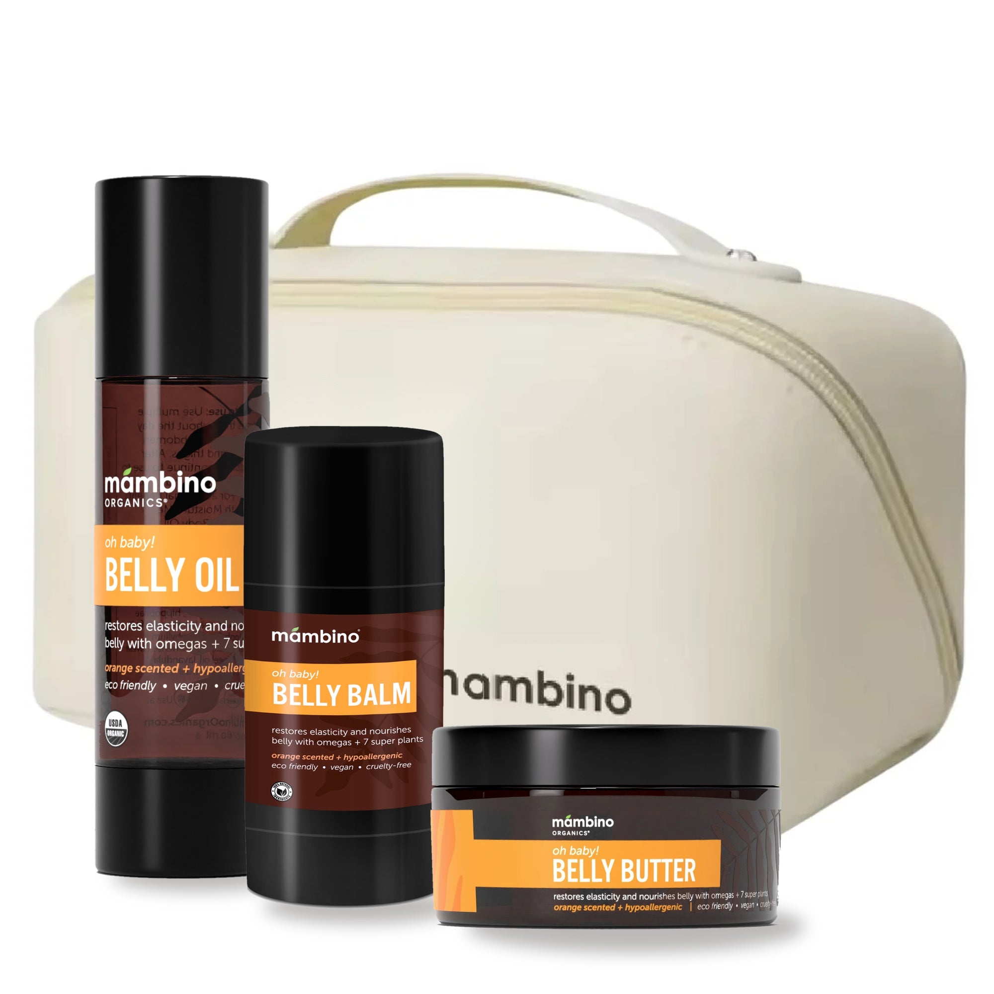Oh Baby! Belly Glow Trio Gift Set With Bag ($52 value)