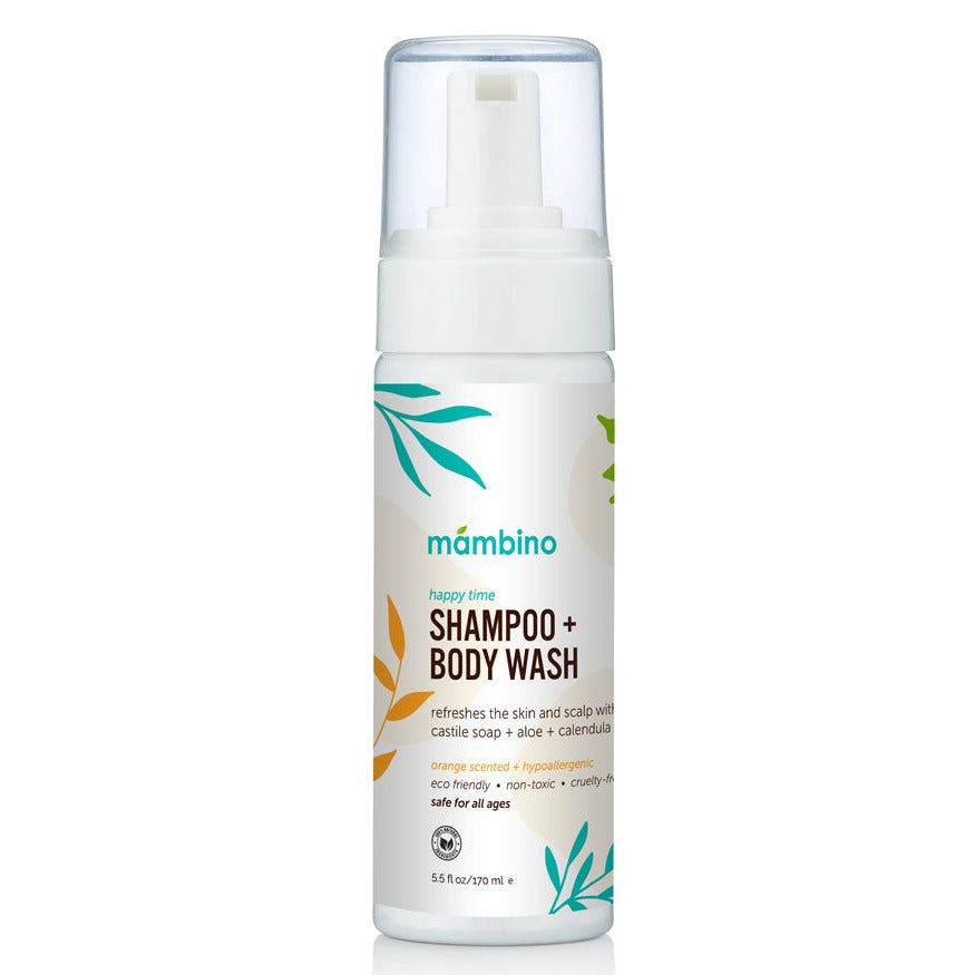 Happy Time Shampoo + Body Wash, Calendula + Sweet Orange