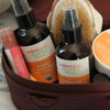 Our Bun in the Oven kit within a basket, containing our Oh baby! Belly Butter and other products